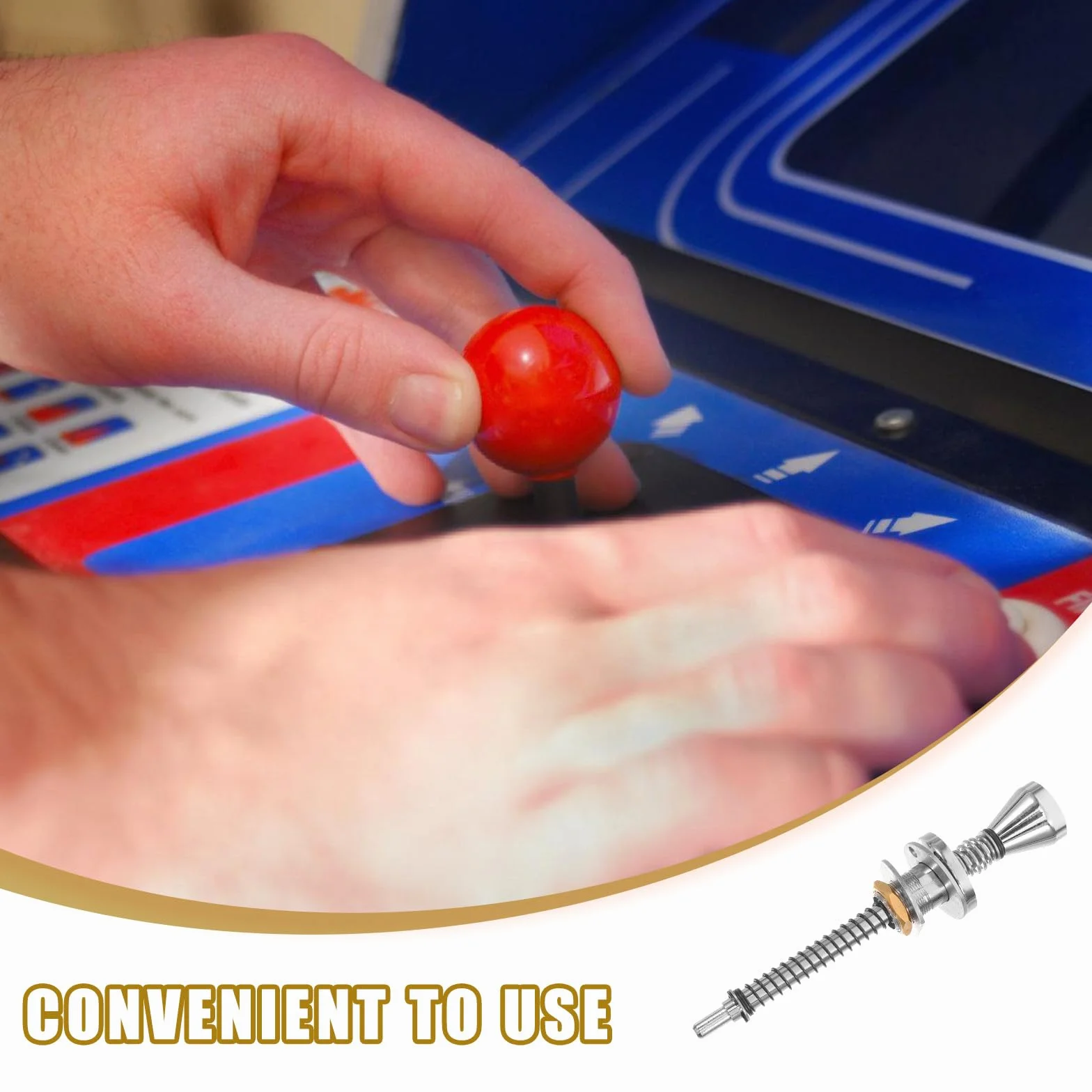 Happyyami Máquina Palanca de Pinball Aleación Varilla Juegos Entretenimiento