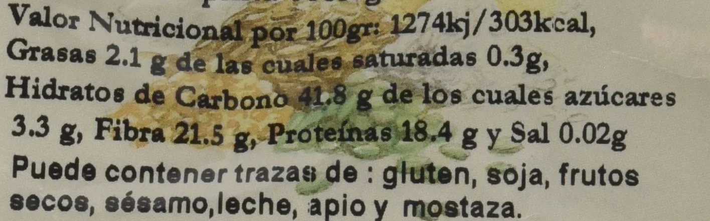 Bionsan Alubia Pinta | Cultivo Ecológico | 6 Bolsas de 500gr | Total: 3000gr