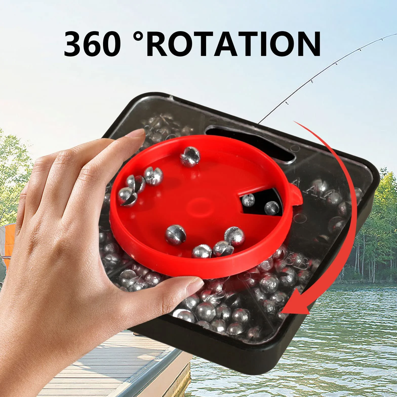 Plomada de Pesca SV 160 Piezas con Caja de Almacenamiento, Pesos de Balsa 0.4g-1.5g