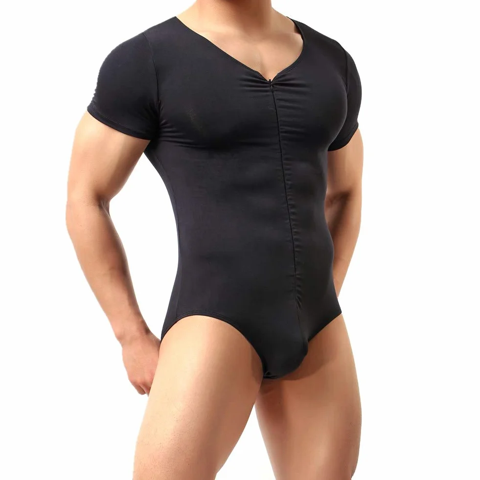 CSMARTE Men's Modal Cotton Bodysuit Wrestling Singlet Athletic Leotard