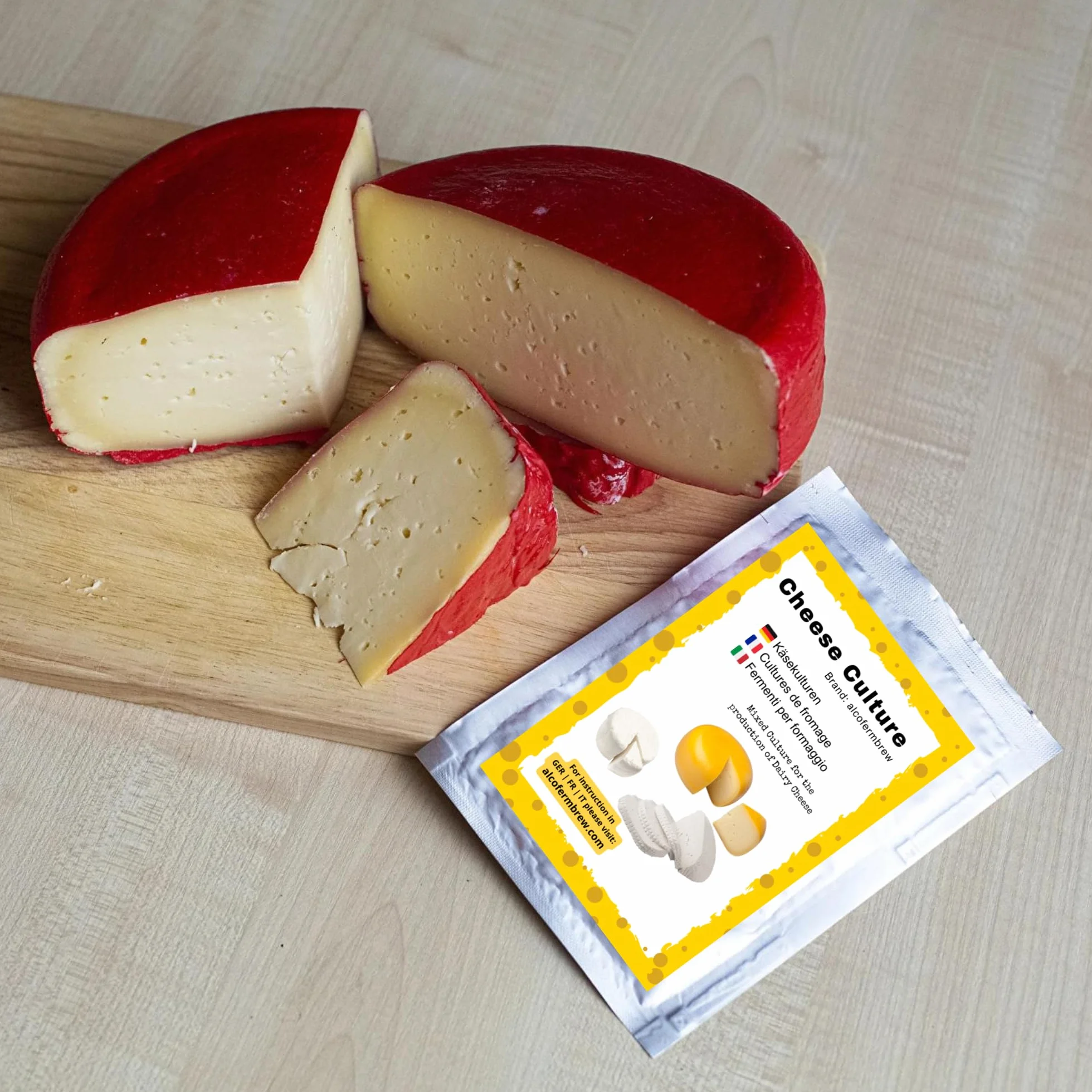 Kit para Hacer Queso – Cuajo Líquido, Cloruro de Calcio y Cultivos Bacterianos, para Leche de Vaca, Cabra y Oveja