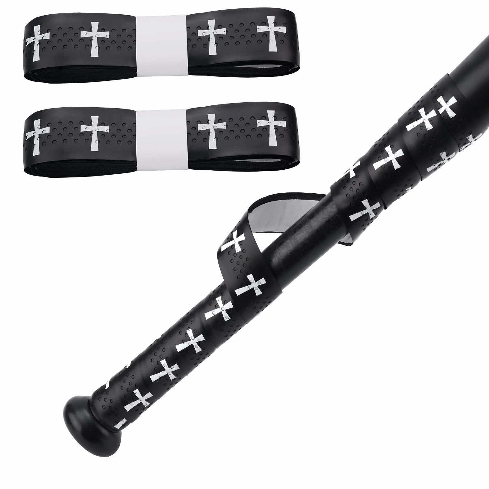 Cinta de Agarre para Bate de Béisbol, Precortadas Antideslizantes, Softbol, Accesorios Cristiano