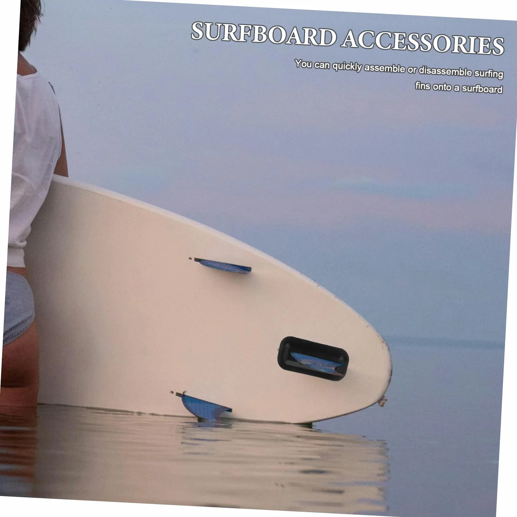 Base de Aleta para Tabla de Surf en PVC Resistente, Accesorio Versátil para Paddle Surf