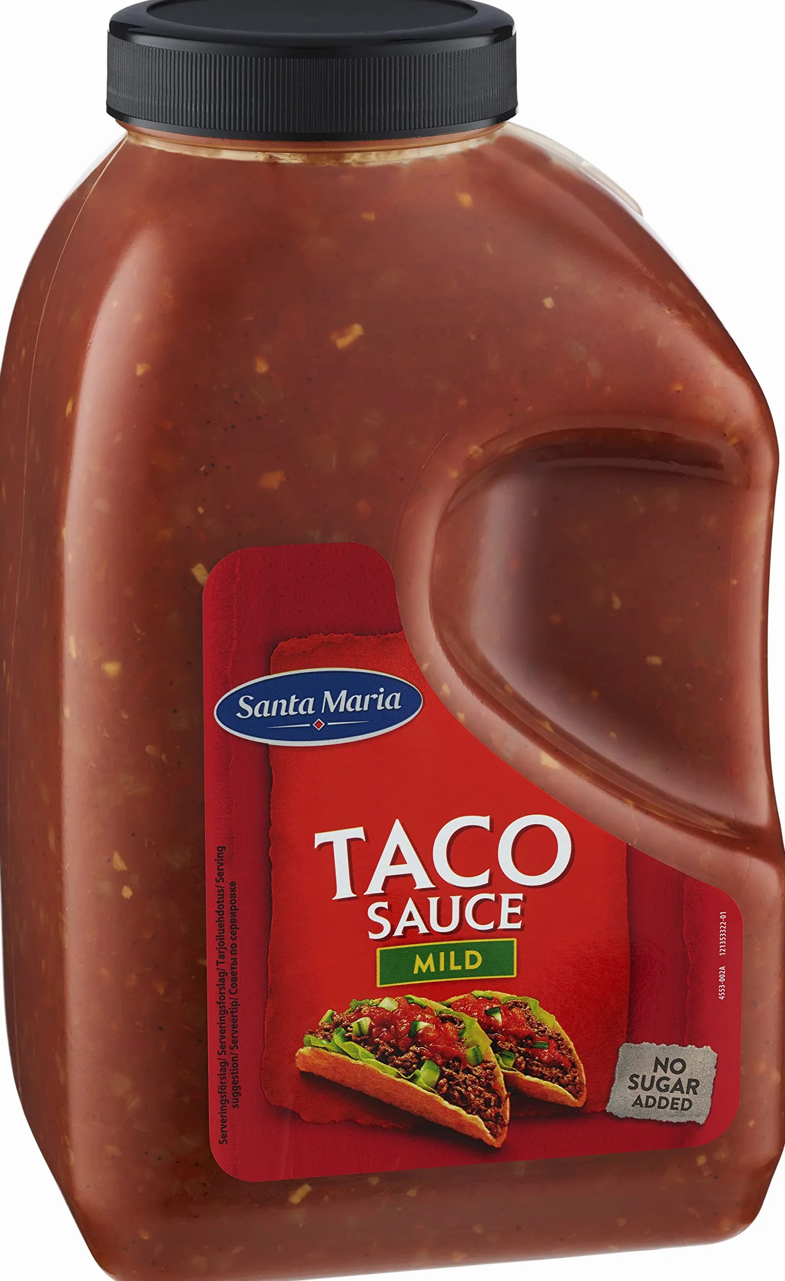 Santa Maria - Salsa Tacos, Condimento perfecto para platos Mexicanos, Salsa suave y sabrosa, Sin azúcares, 3.70 kg