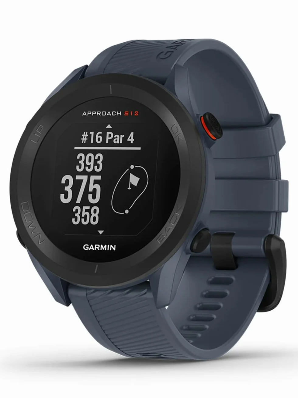 Garmin Approach S12 Reloj de Golf GPS 42k Campos Azul Granito