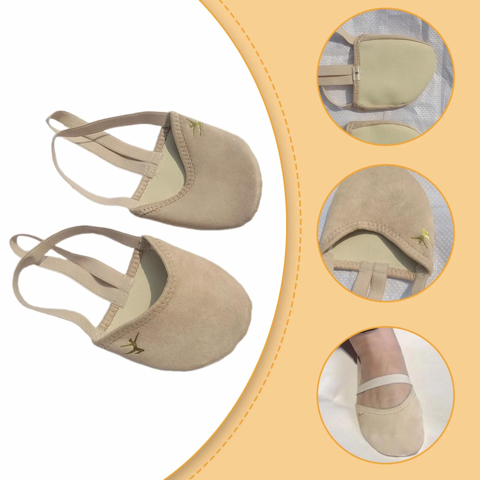 Baile rítmico medias suelas para niños niñas ballet