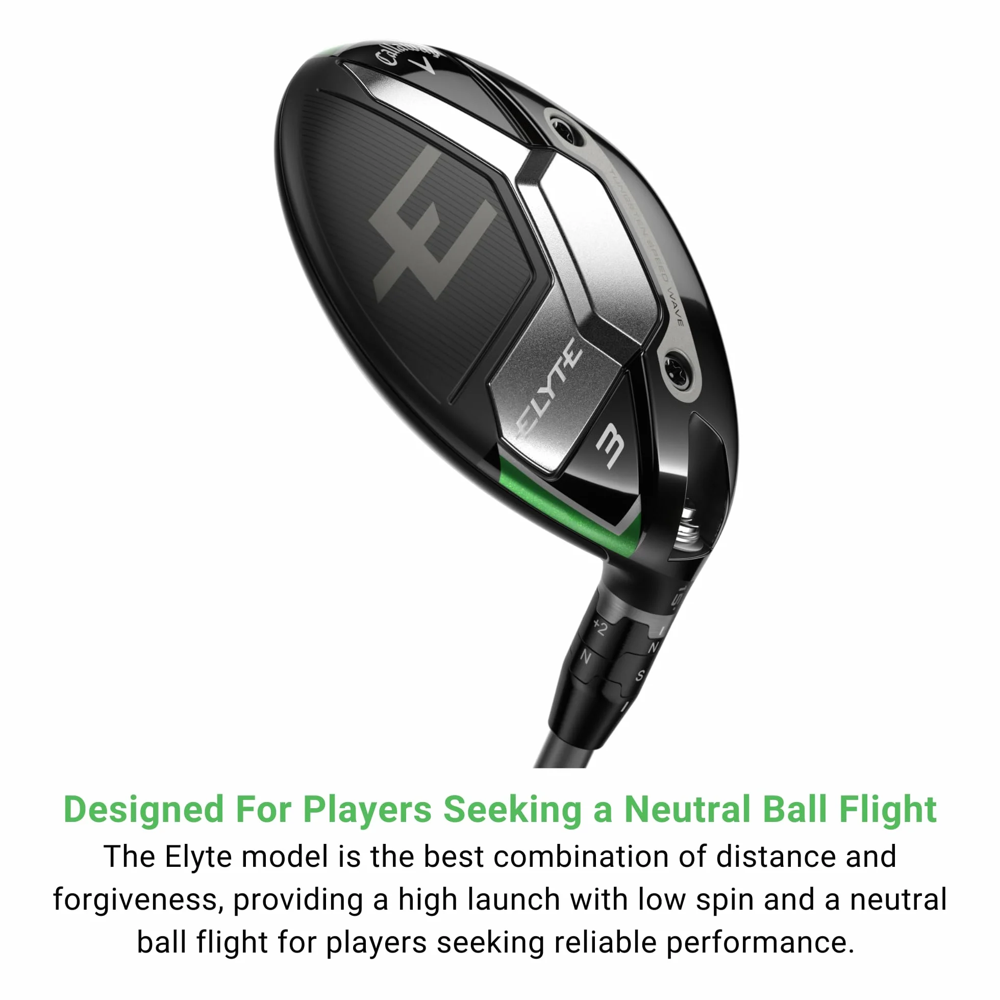 Callaway Golf Elyte Fairway Wood 5 Wood Regular Denali Charcoal 60g Derecha