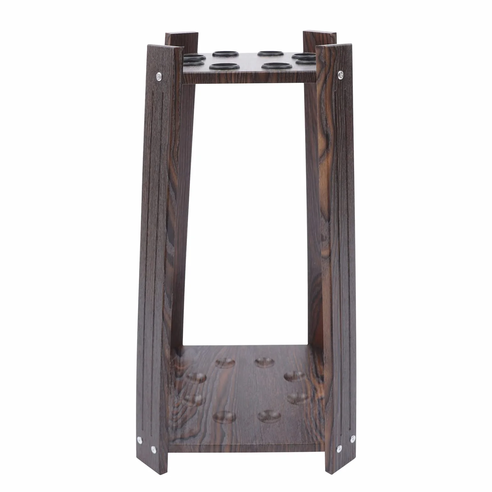 Soporte para taco de billar de pared con 8 agujeros, madera, montaje en suelo