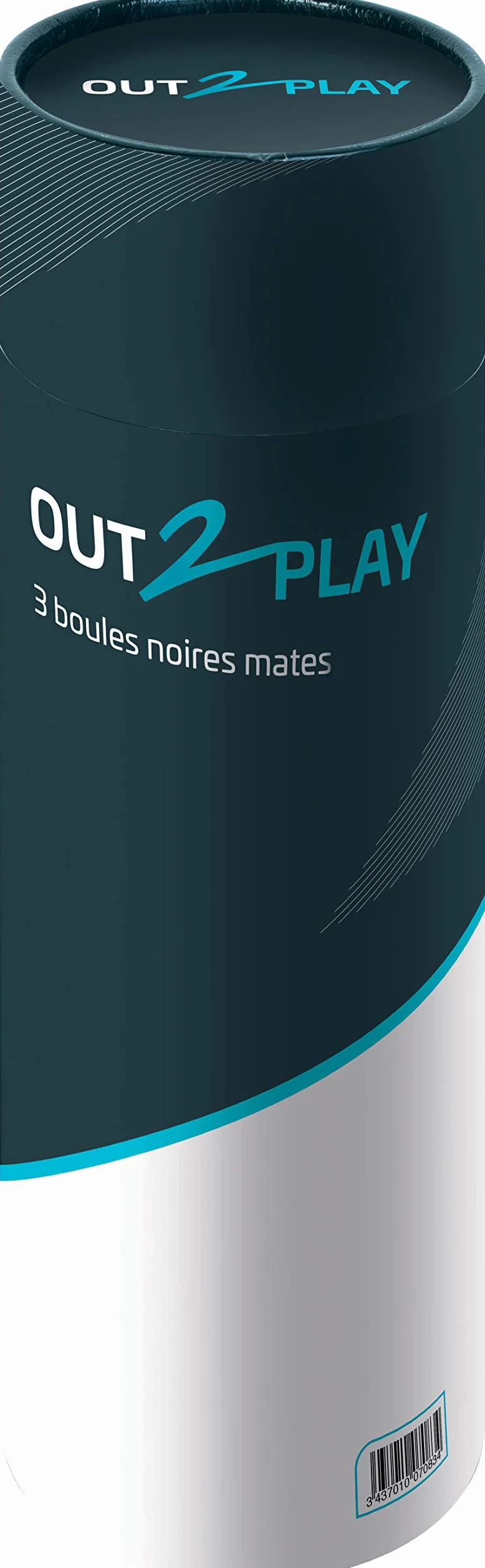 WDK Partner 3 Bolas de Petanca Negras Mate 720G