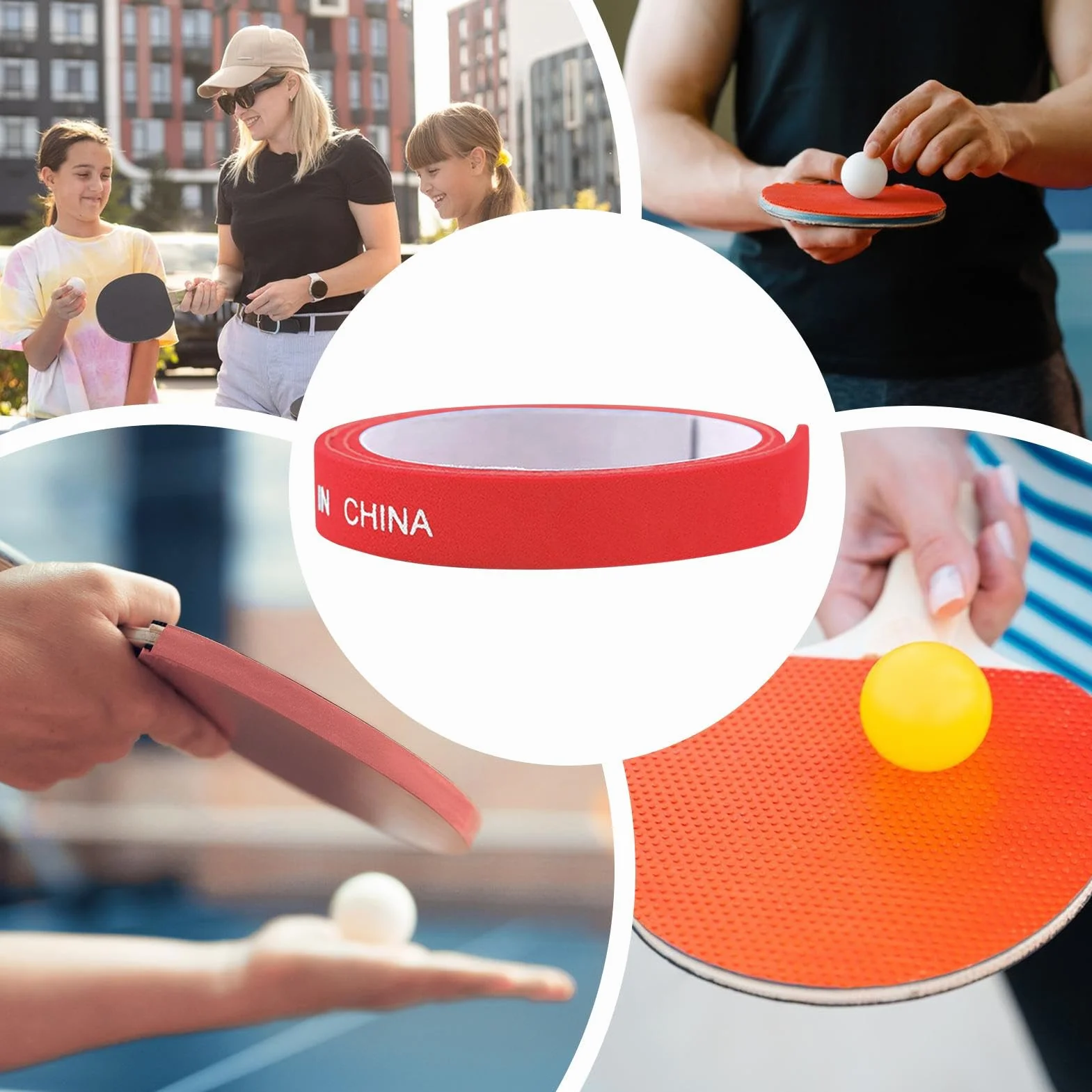 Cinta Protectora para Bordes de Paletas de Tenis de Mesa 10 Unidades