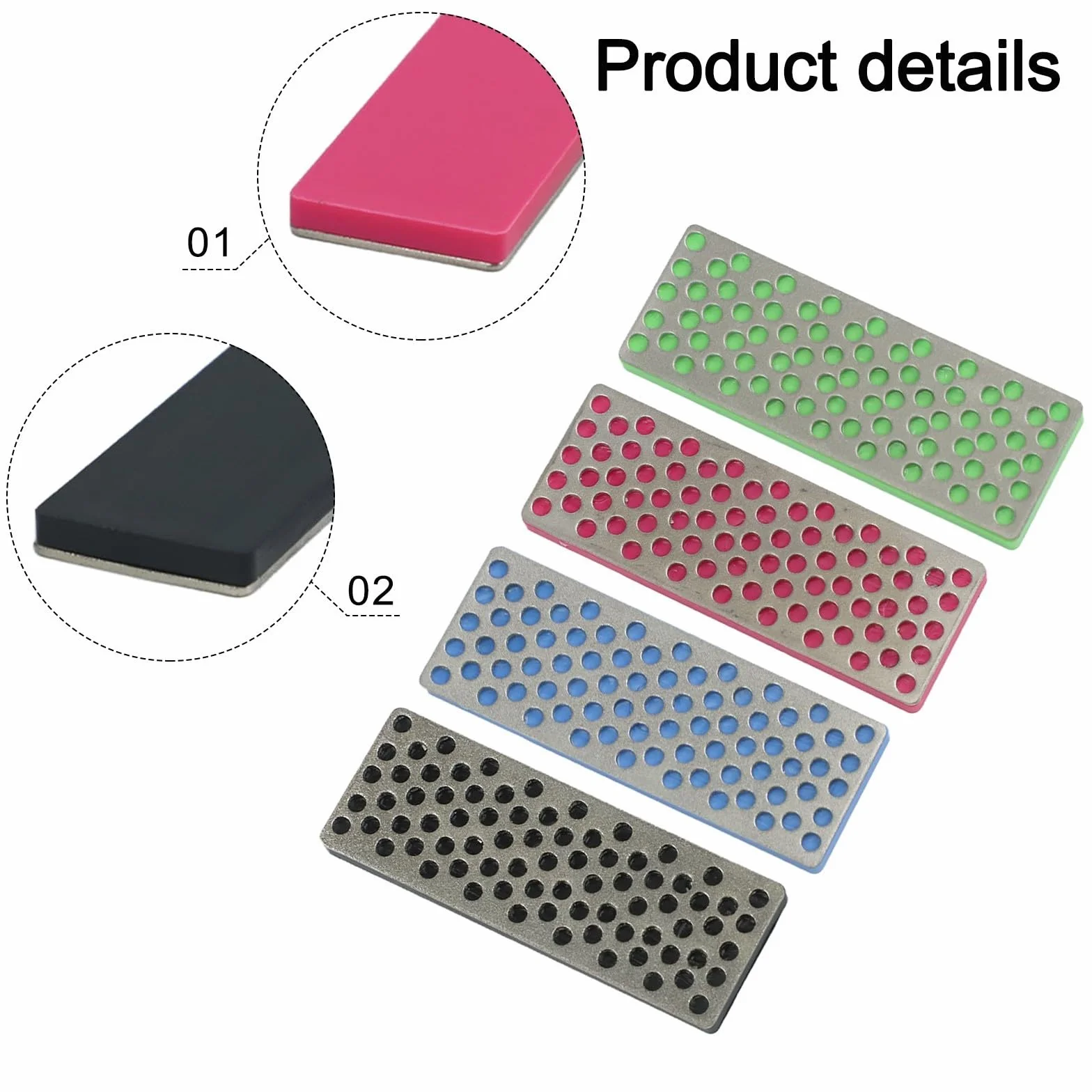 Diamond Hand Polishing Pads 4-Pack Snowboard Edge Tuner Ski Edge Sharpener