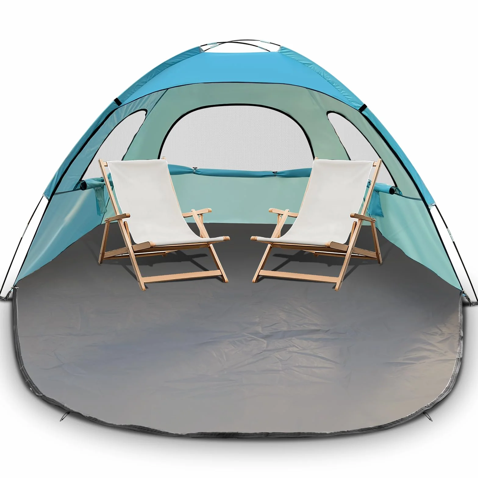 JAICOM Tienda de campaña playa 2-3 personas UPF 50+ UV ligera montaje rápido