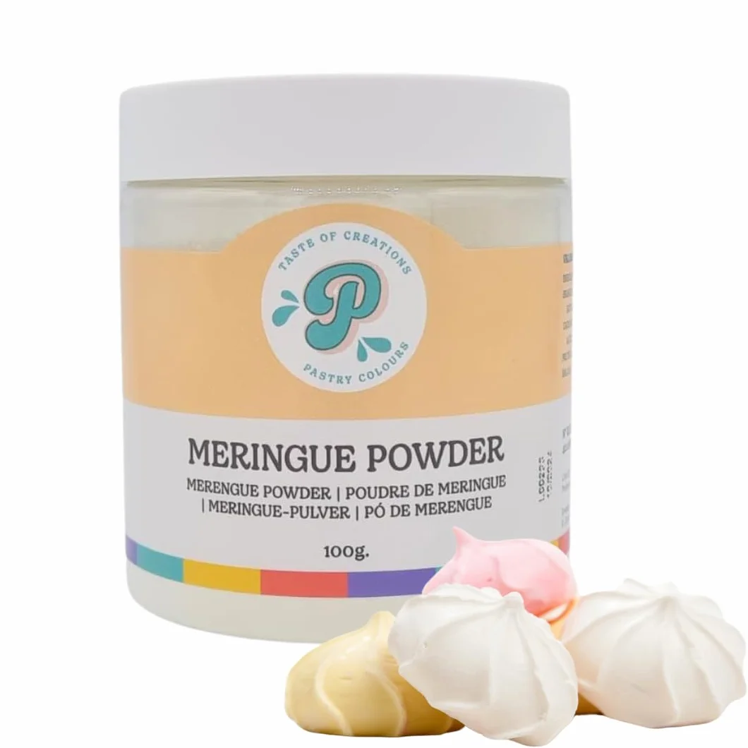 PASTRY COLOURS, Merengue en Polvo, Alto Contenido en Proteinas, sin Azúcar, Preparado para Merengue, Ideal Para Reemplazar las Claras de Huevo Crudas, 100 Gramos