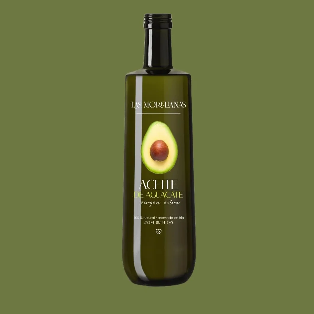 Las Morelianas Aceite de Aguacate Virgen Extra 100% Natural, Producido en México, Botella de Cristal 250ml