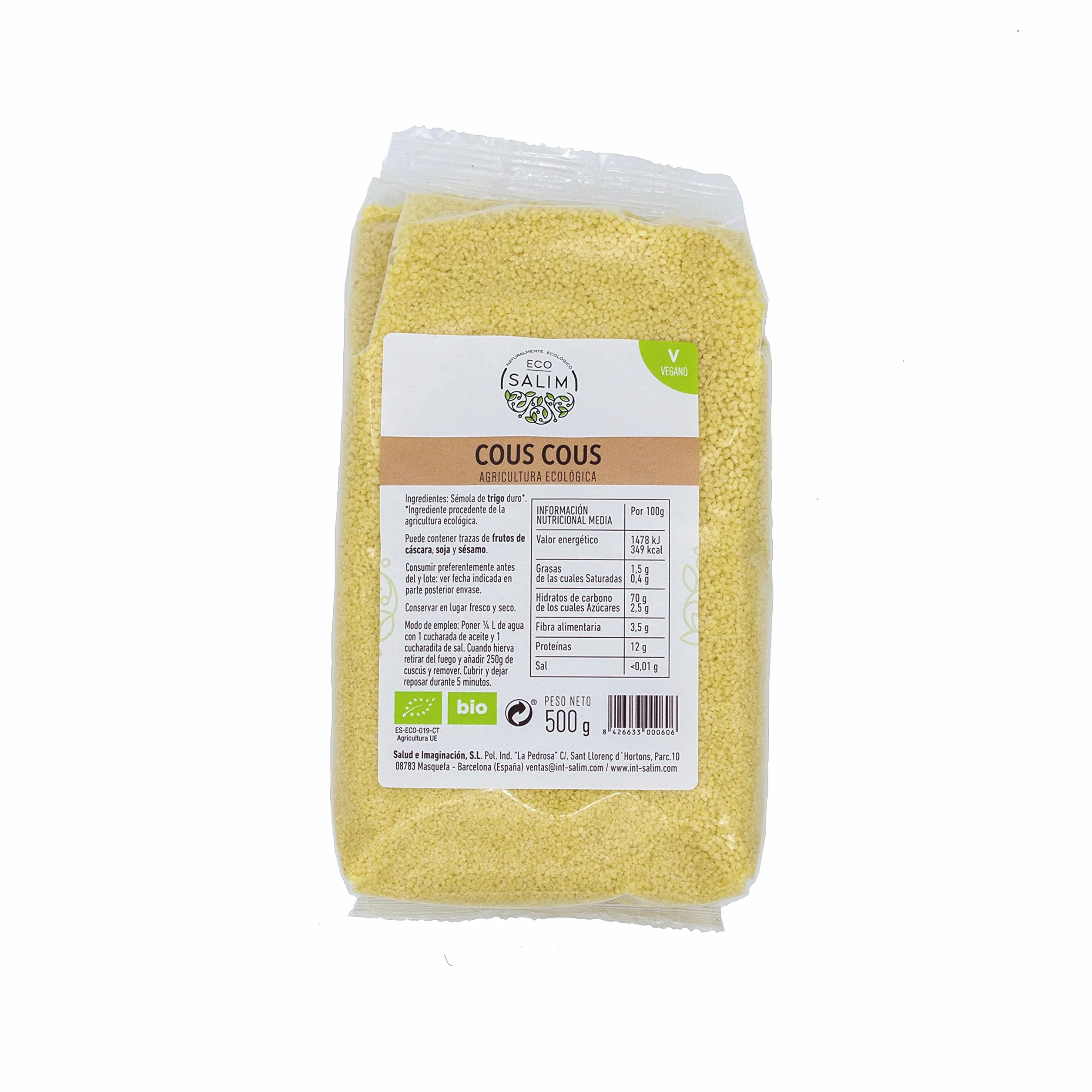 ECO SALIM - CUSCUS BLANCO BIO PACK 15 UDS.