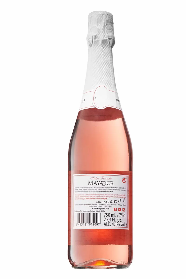Sidra Espumosa Rosada Caja 6 Botellas 75cl