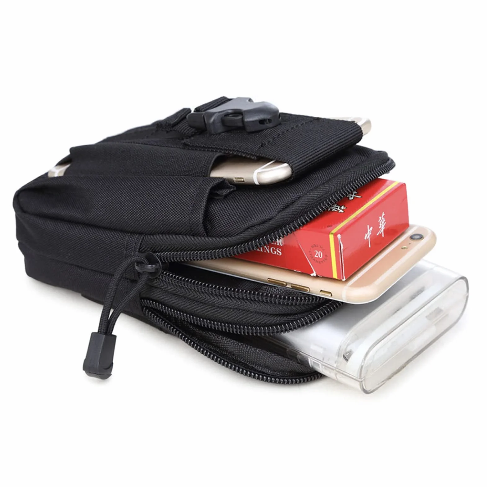 ZhaoCo Multiusos Poly Herramienta Soporte Tactical Molle EDC Bolsa Utilidad Gadget Bolsa Cintura Senderismo Camping