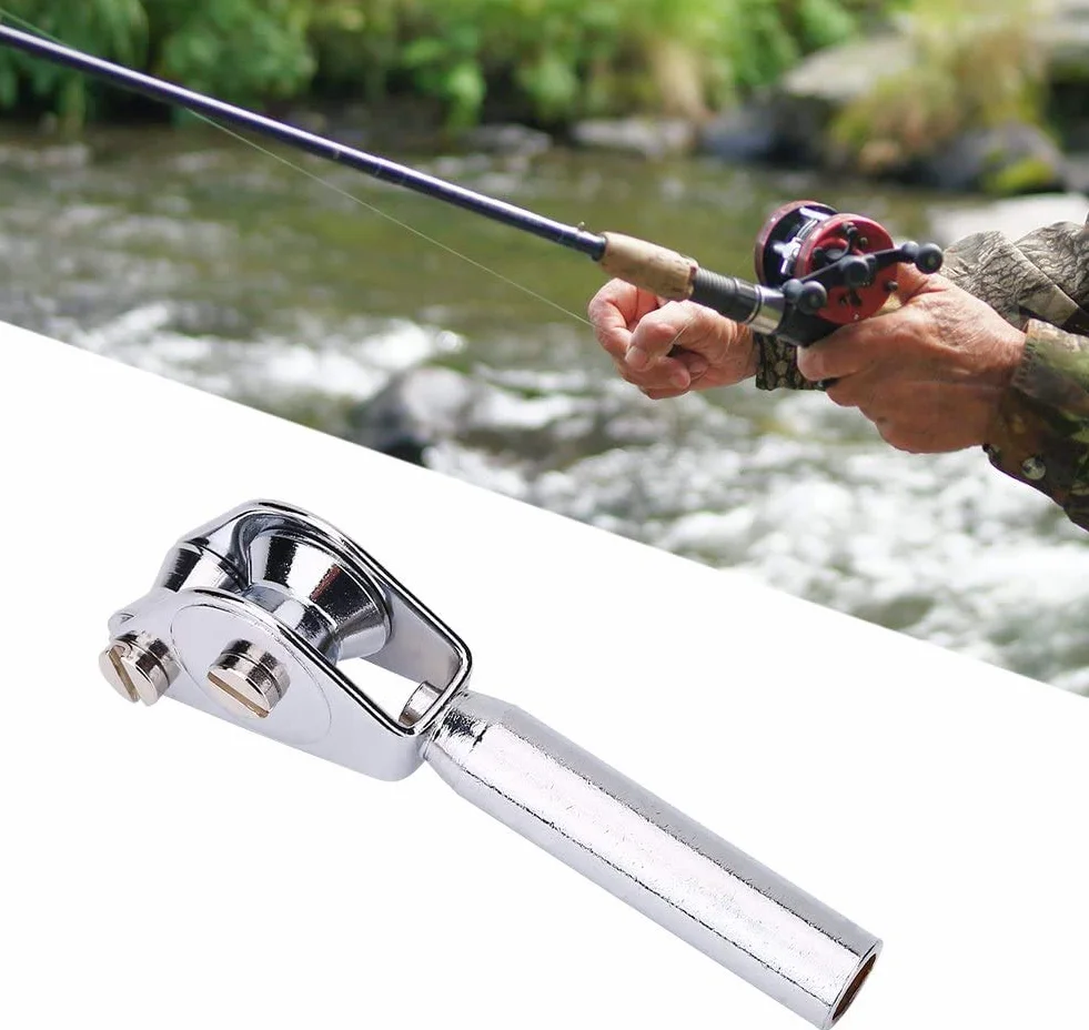Guía de Punta de Caña de Rodillo de Acero Inoxidable para Pesca de Arrastre