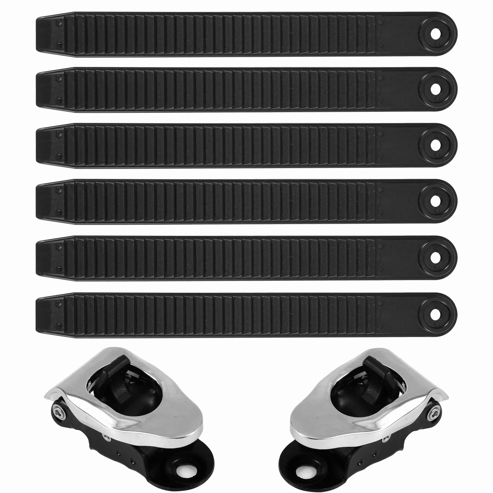 Correas de Snowboard Gosknor 6uds con Hebillas, Correas de Sujeción Elástica para Fijación de Snowboard