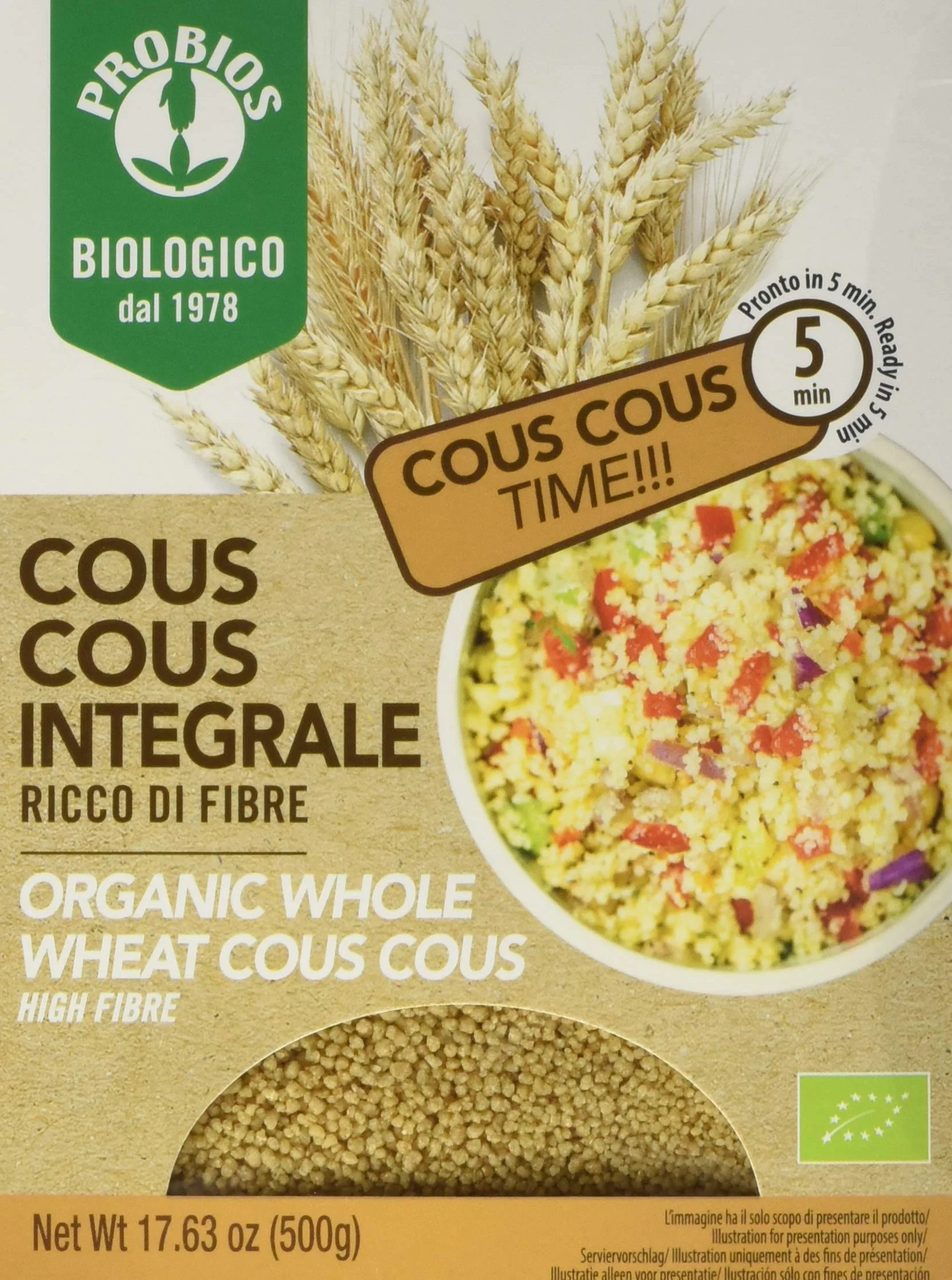 PROBIOS Cous Cous Cous Bio, 1 unidad (500 g).