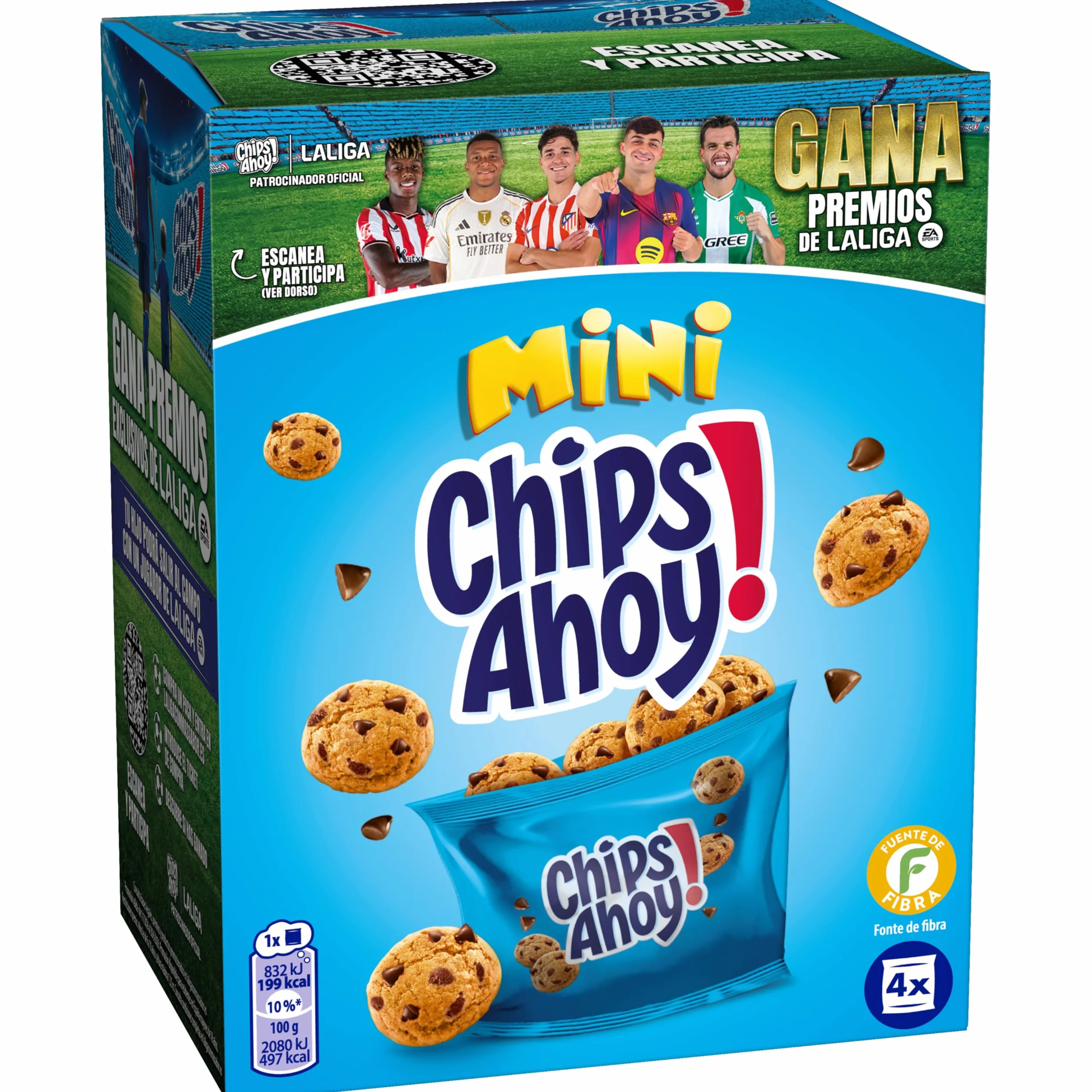 Chips Ahoy Mini Galletas Cookies, Dulces Pepitas de Chocolate, 160 g