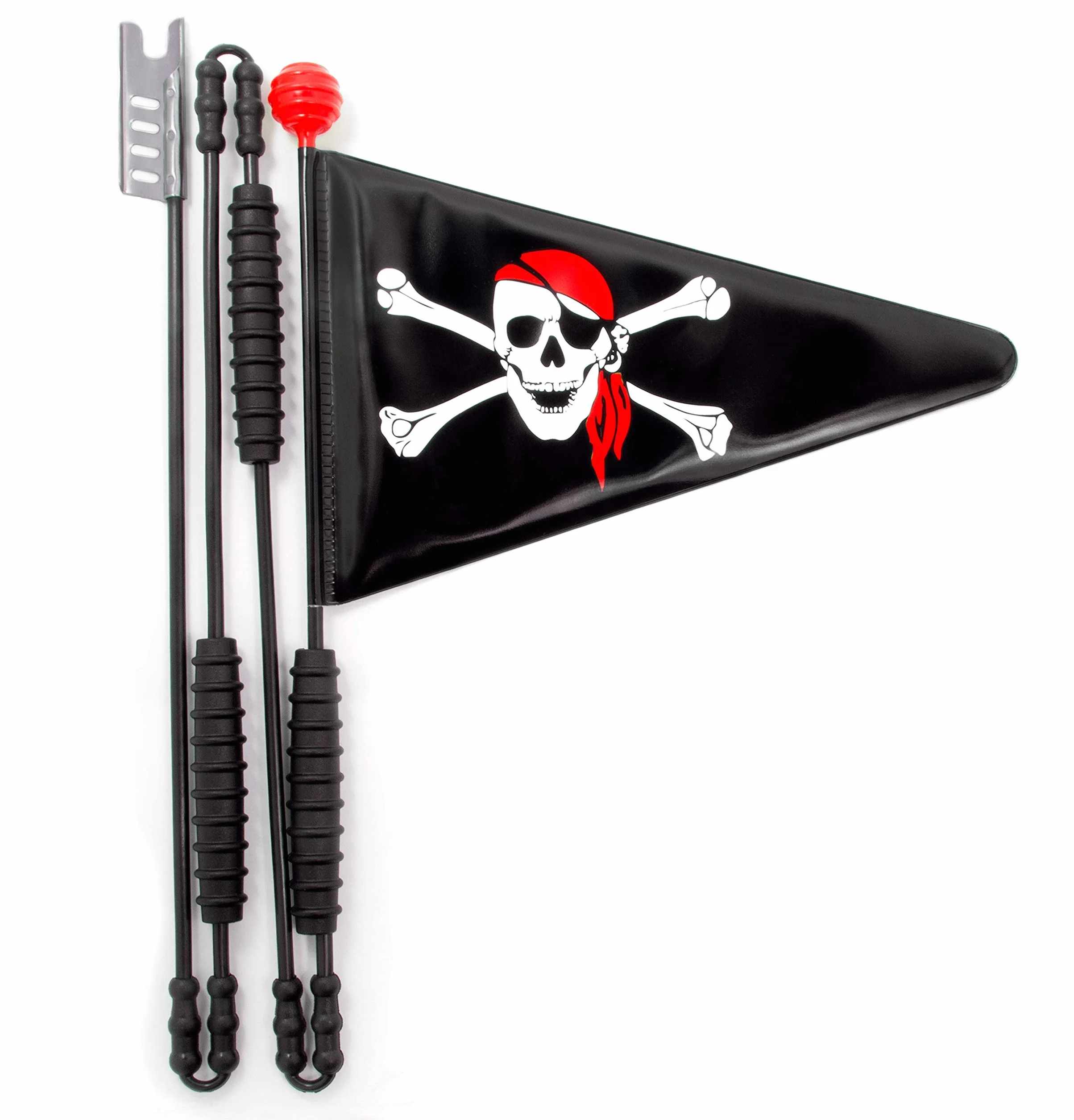 Banderín para bicicleta infantil pirata 160 cm 4 piezas
