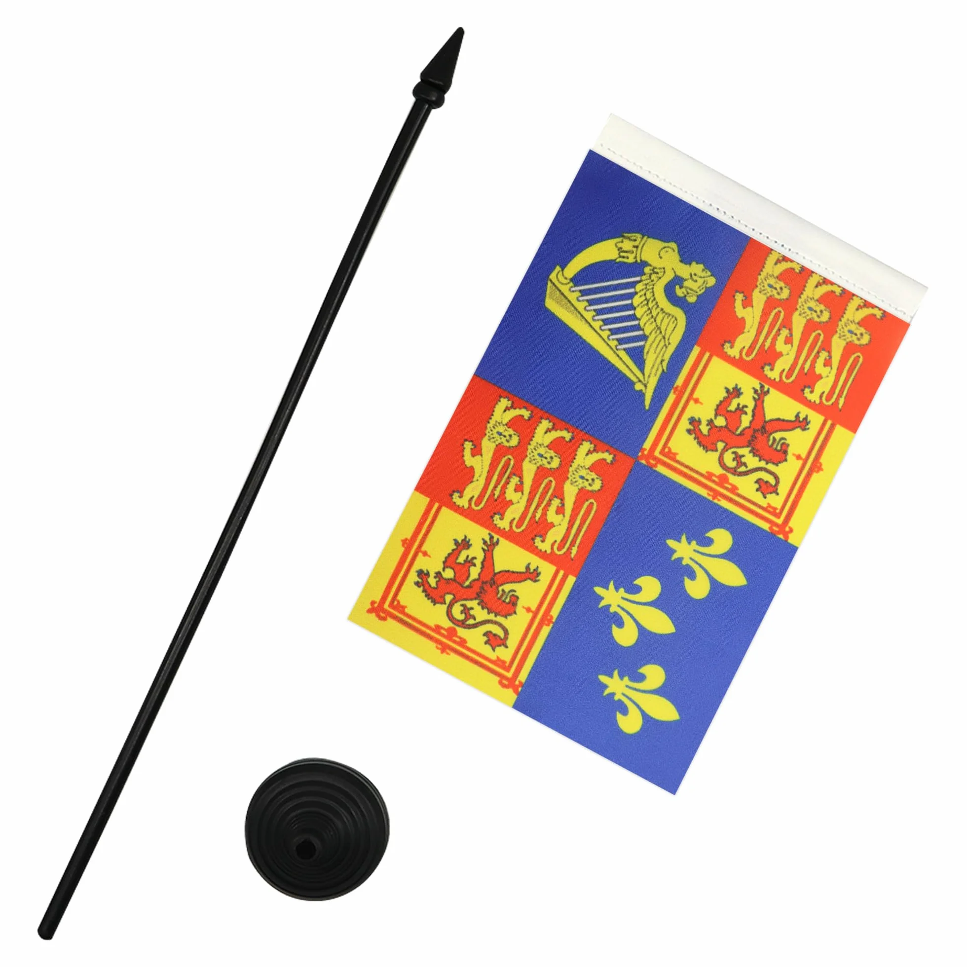 AZ FLAG Bandera de Mesa Reino Unido Reina Ana 21x14cm Estandarte Monarca Británico