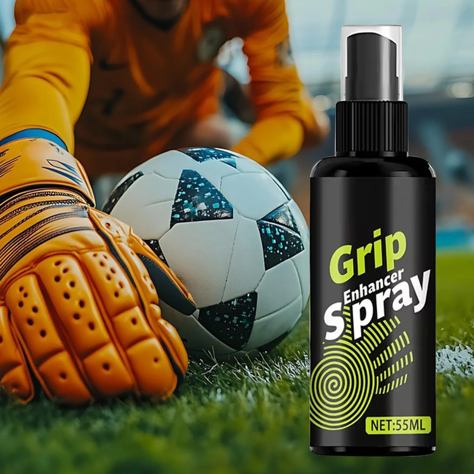 Spray Adhesivo para Guantes de Portero 55ml Antideslizante Mejorar Agarre Fútbol Béisbol Boxeo Golf