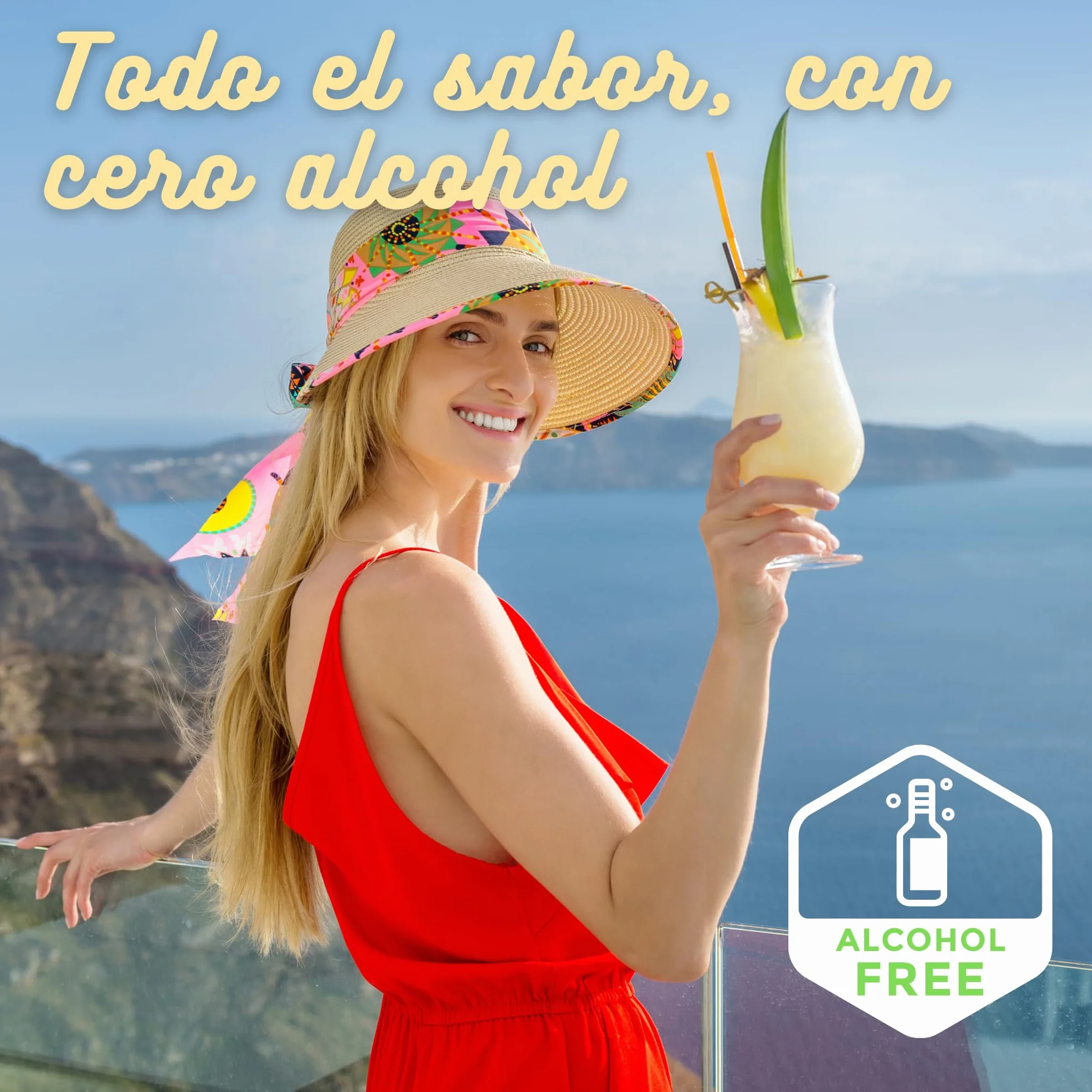 Piña Colada SIN ALCOHOL CHAPEAU – El sabor del Caribe, sin consecuencias | 3 L. Bag in Box Hexagonal | Sin azúcar añadido | Ideal para embarazadas, conductores y gente con buen gusto