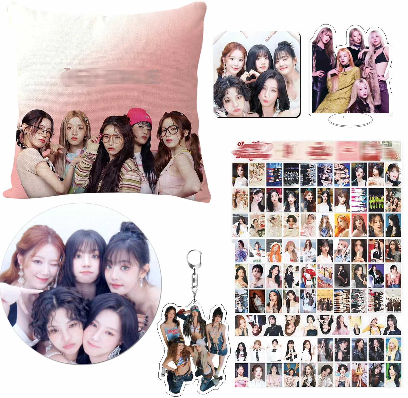 Juego de regalo I-DLE para fans de K-POP, pegatina GIDLE, alfombrilla ratón, mini tarjeta acrílico
