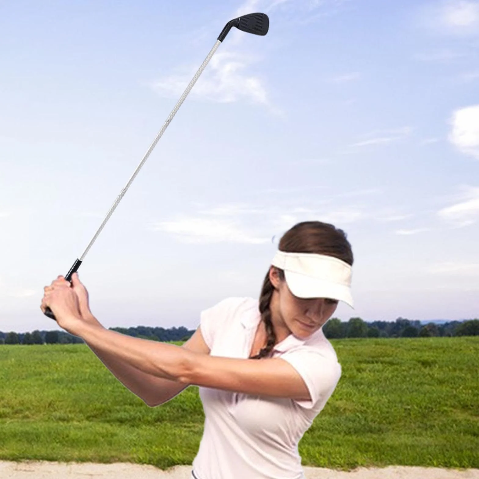 Putter de Golf para Hombres y Mujeres, Diestros y Zurdos - Palo Largo de Ejercicio