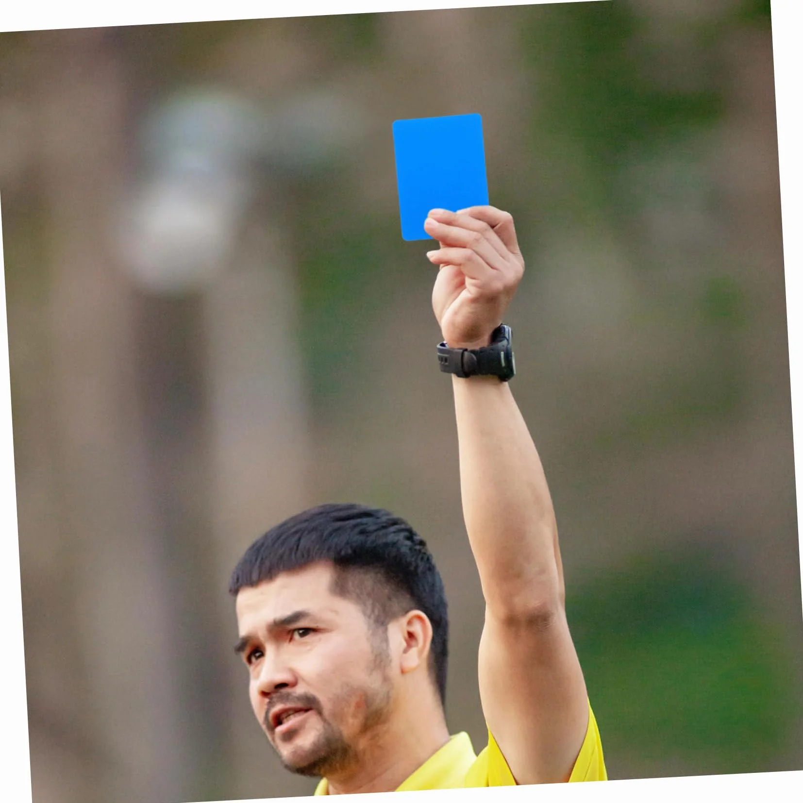 SUPVOX Juego de 6 Tarjetas de Árbitro de Fútbol en PVC Rojo Amarillo Azul para Penalizaciones