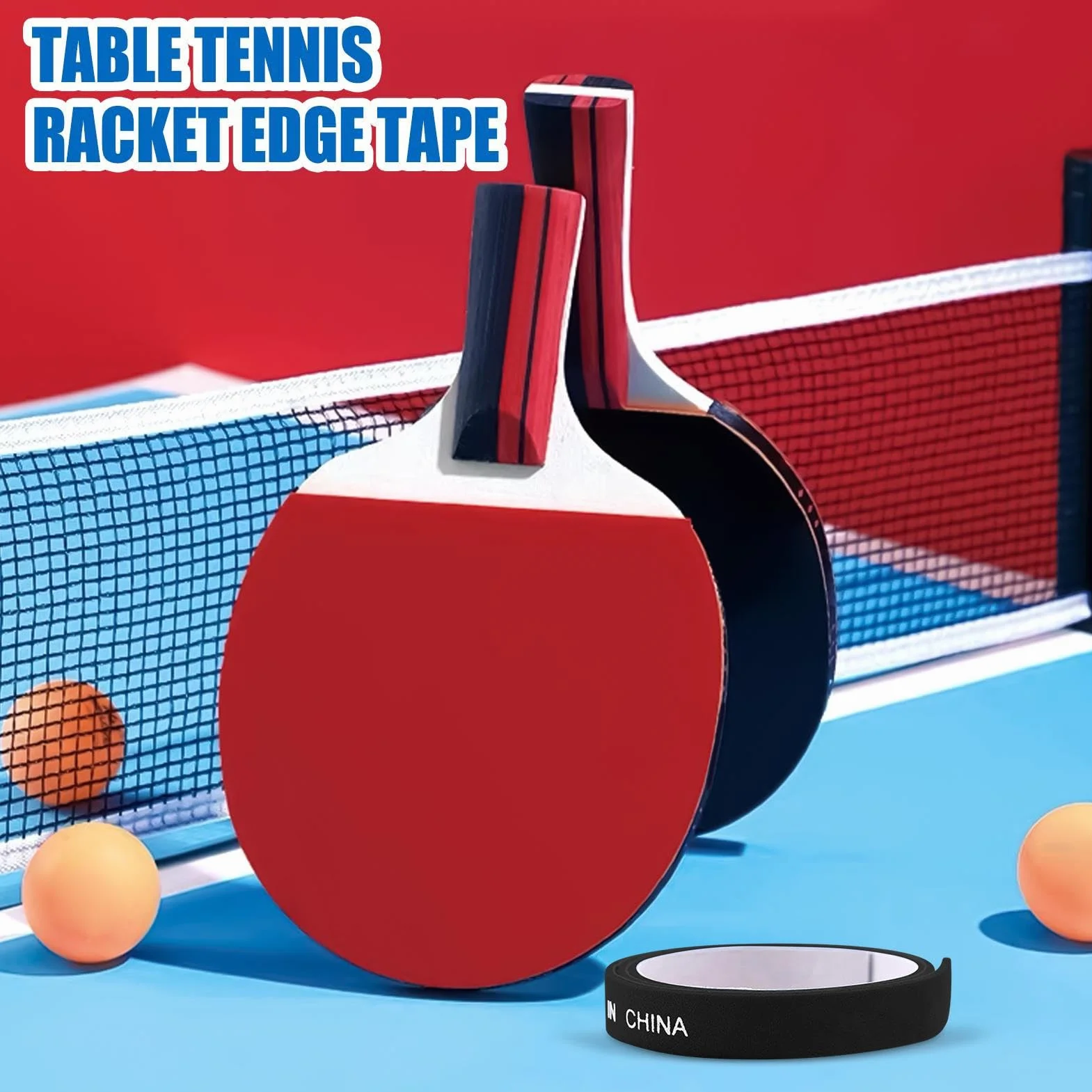 Cinta para Borde de Tenis de Mesa, Protección 10X para Paletas de Pong - Accesorios Deportivos Antichoque