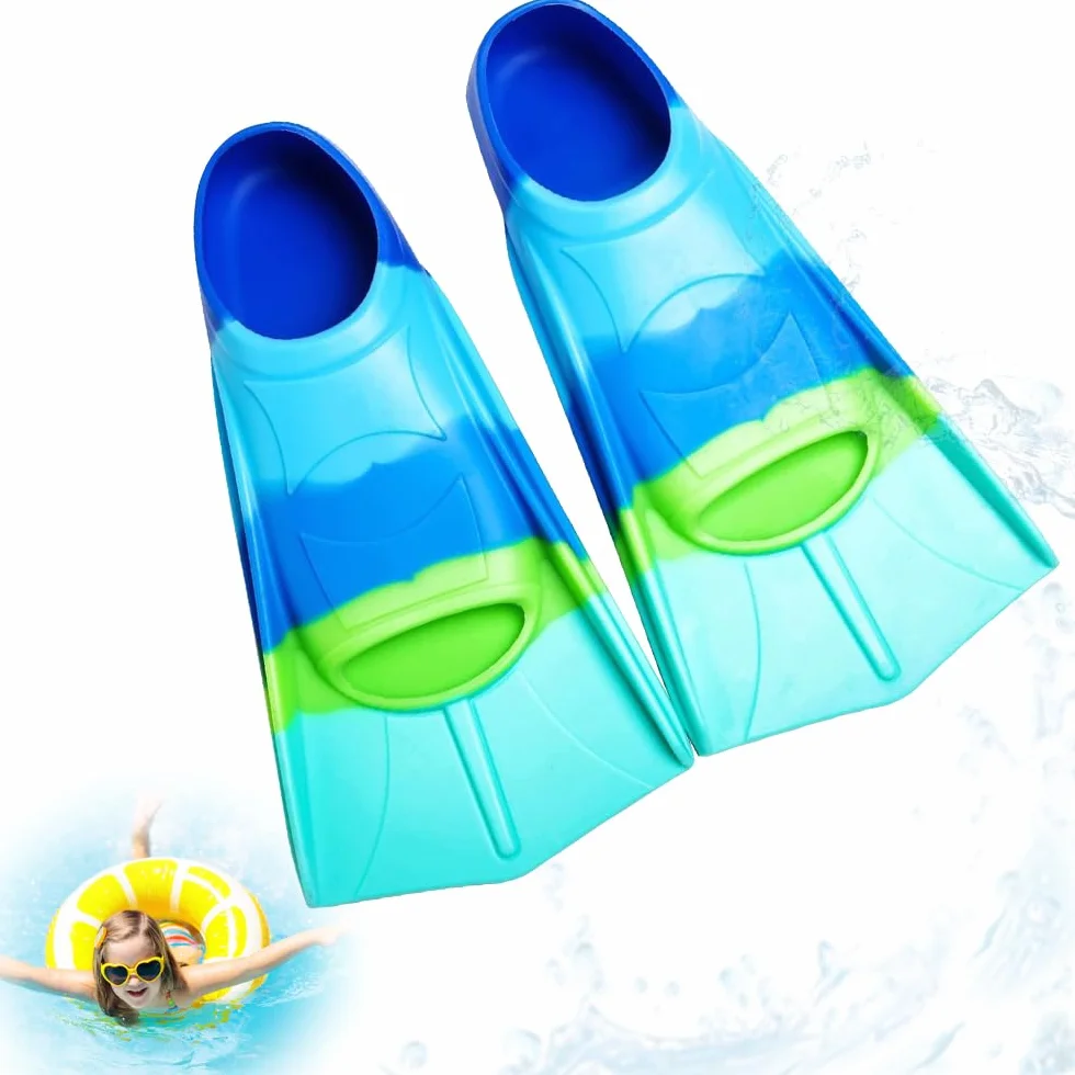 Aletas de buceo para niños silicona cortas entrenamiento tallas 27-29