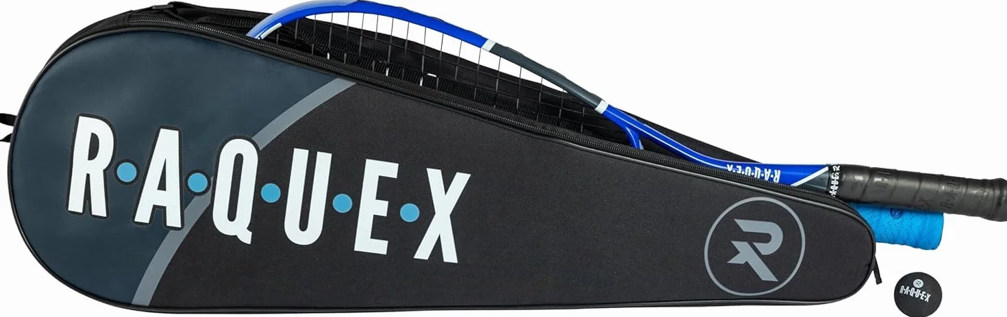 Raquex Bolsa 3 Raquetas de bádminton - Funda para Raquetas de bádminton o Squash, Correa Ajustable