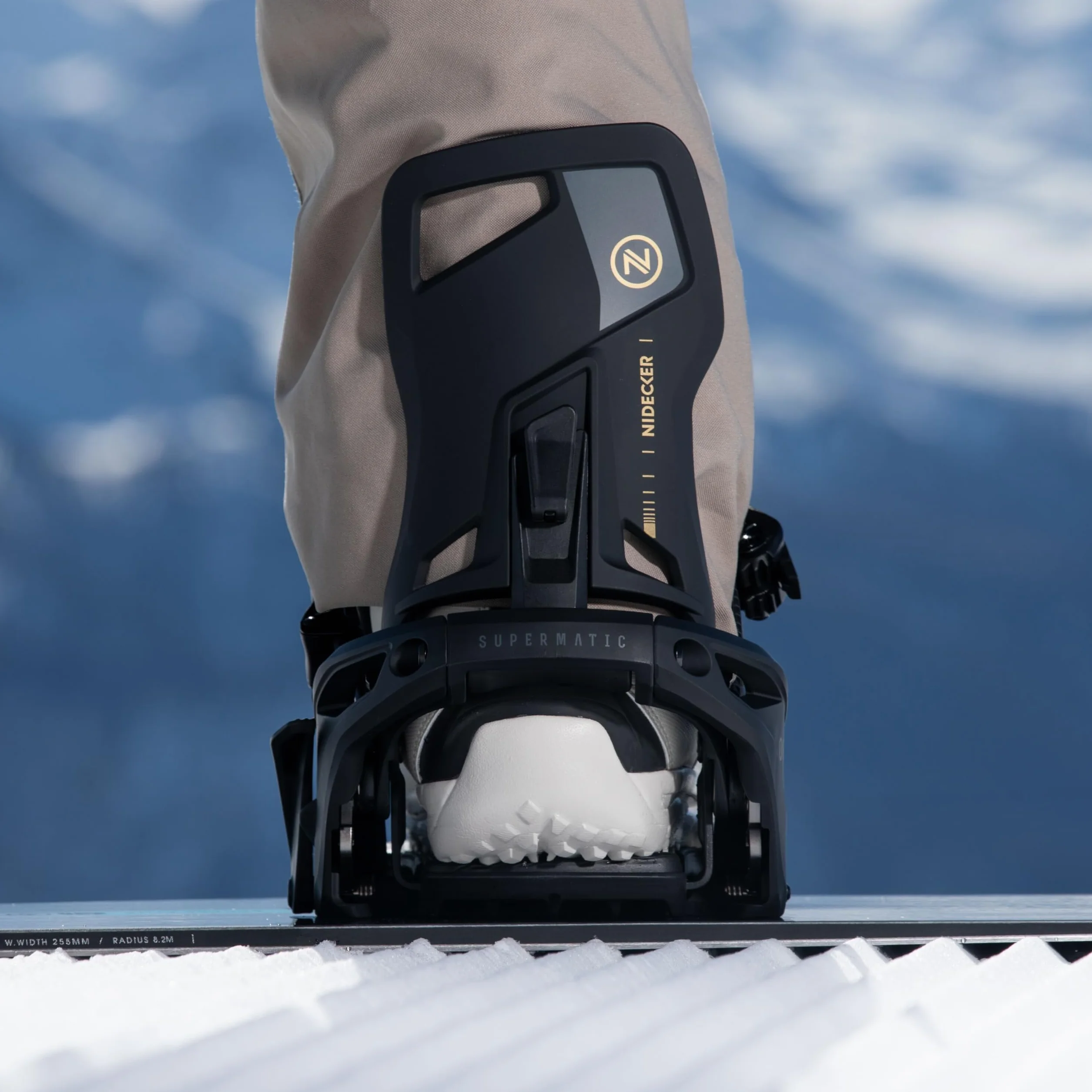 Nidecker Supermatic Snowboard Fijación Automática Universal Doble Entrada