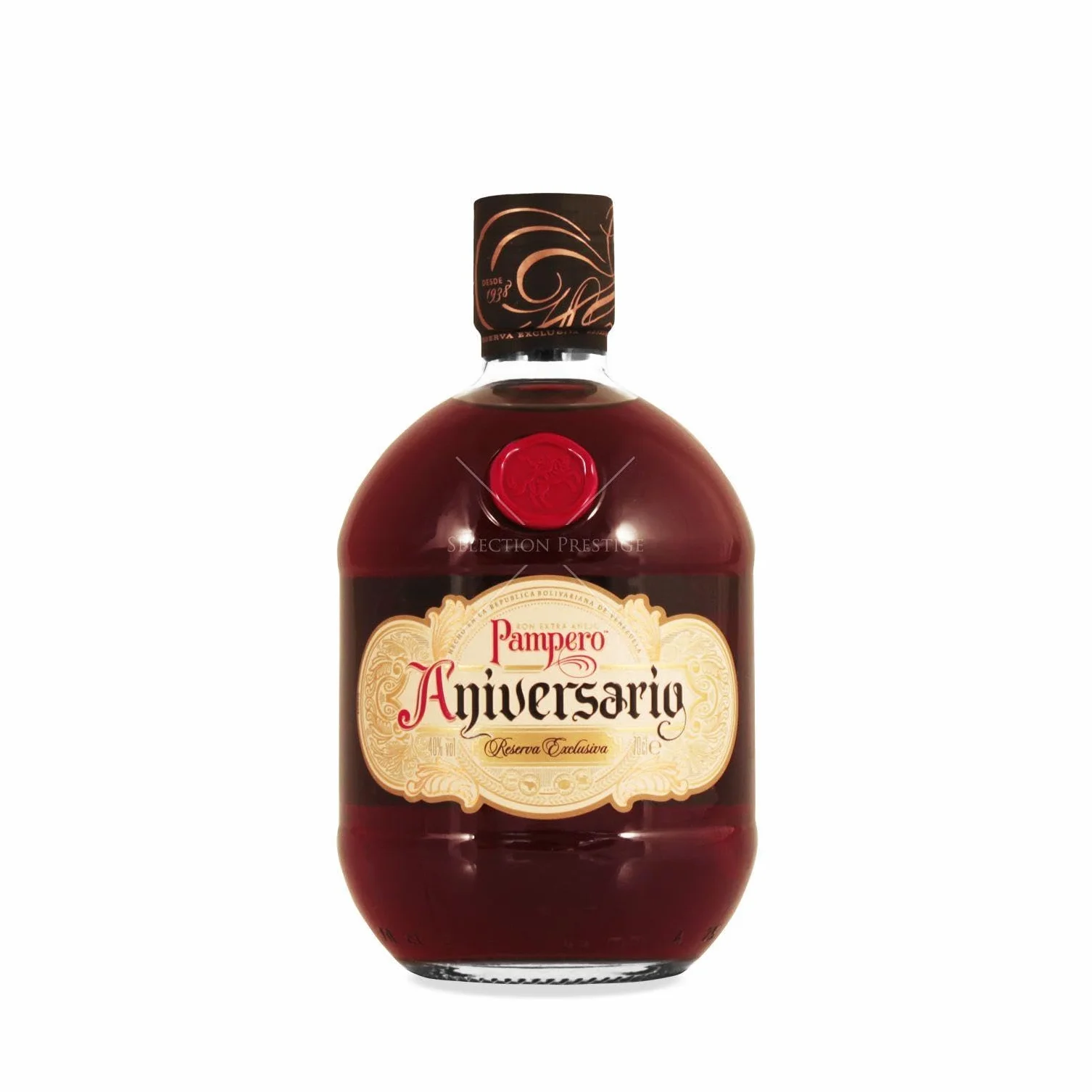 Ron Pampero Aniversario 70 cl – Reserva Premium Multigalardonada, Añejado en Barricas Ex-Jerez y Bourbon. 40% Vol.