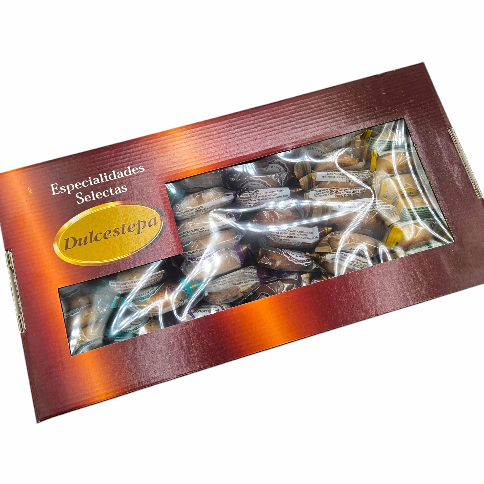 Polvorones Mini Surtidos DulceEstepa - Calidad Extra - 2,5 Kilos - Polvorón Coco - Polvorón Limon - Polvorón Chocolate - Polvorón Selección - Polvorón Canela - Mini Polvorones