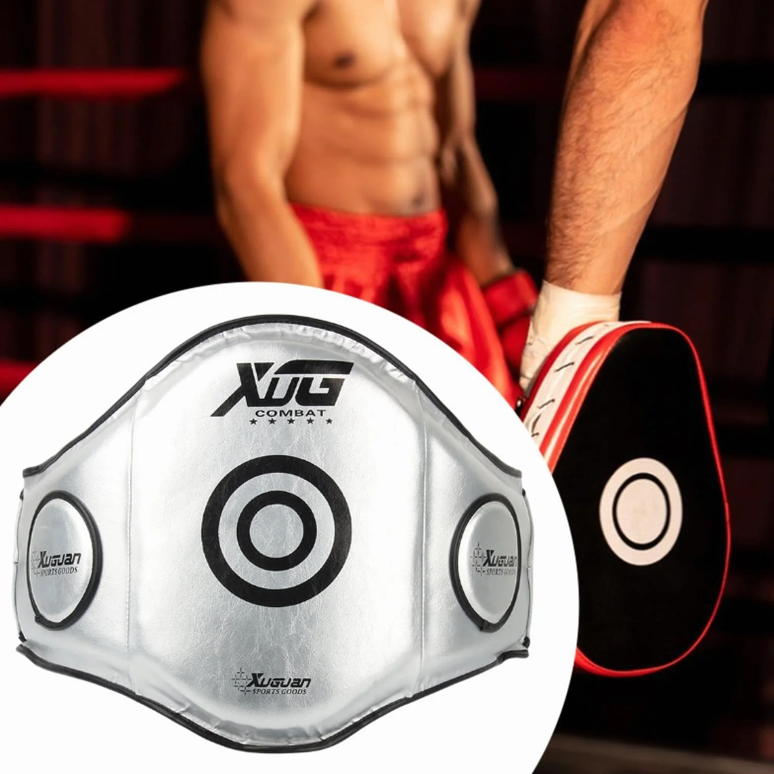 Perfeclan Protector de Boxeo, Costilla, Equipo de Protección, Almohadilla Vientre para Entrenamiento