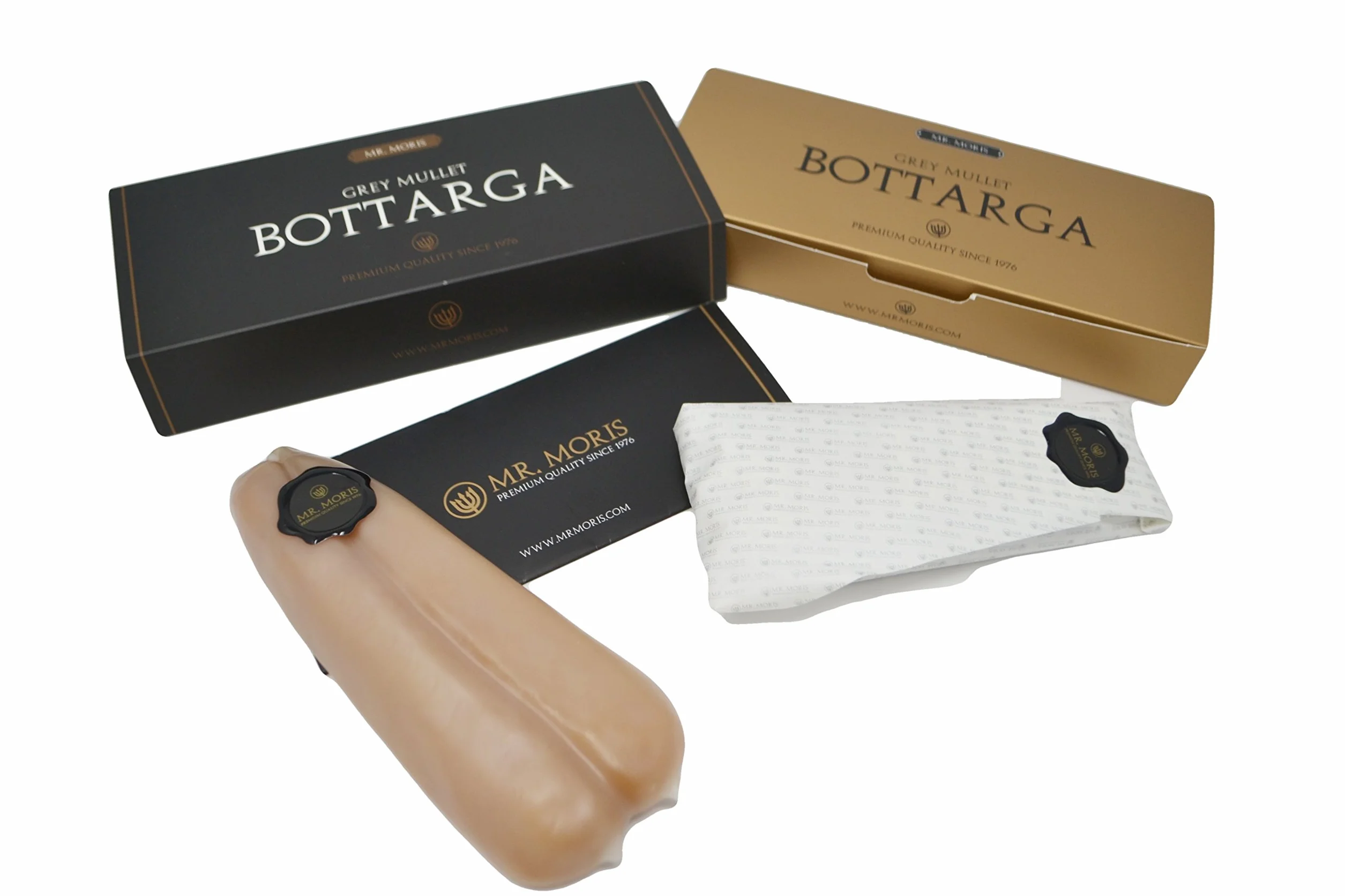 Bottarga de Mullet con Cera Mr Moris Premium Quality Botarga (Medium - 125Gr ca)