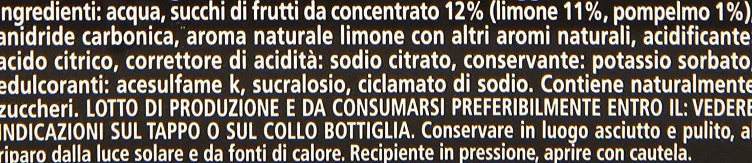Limone Zero limonada sin azúcar PET 0,6 litros