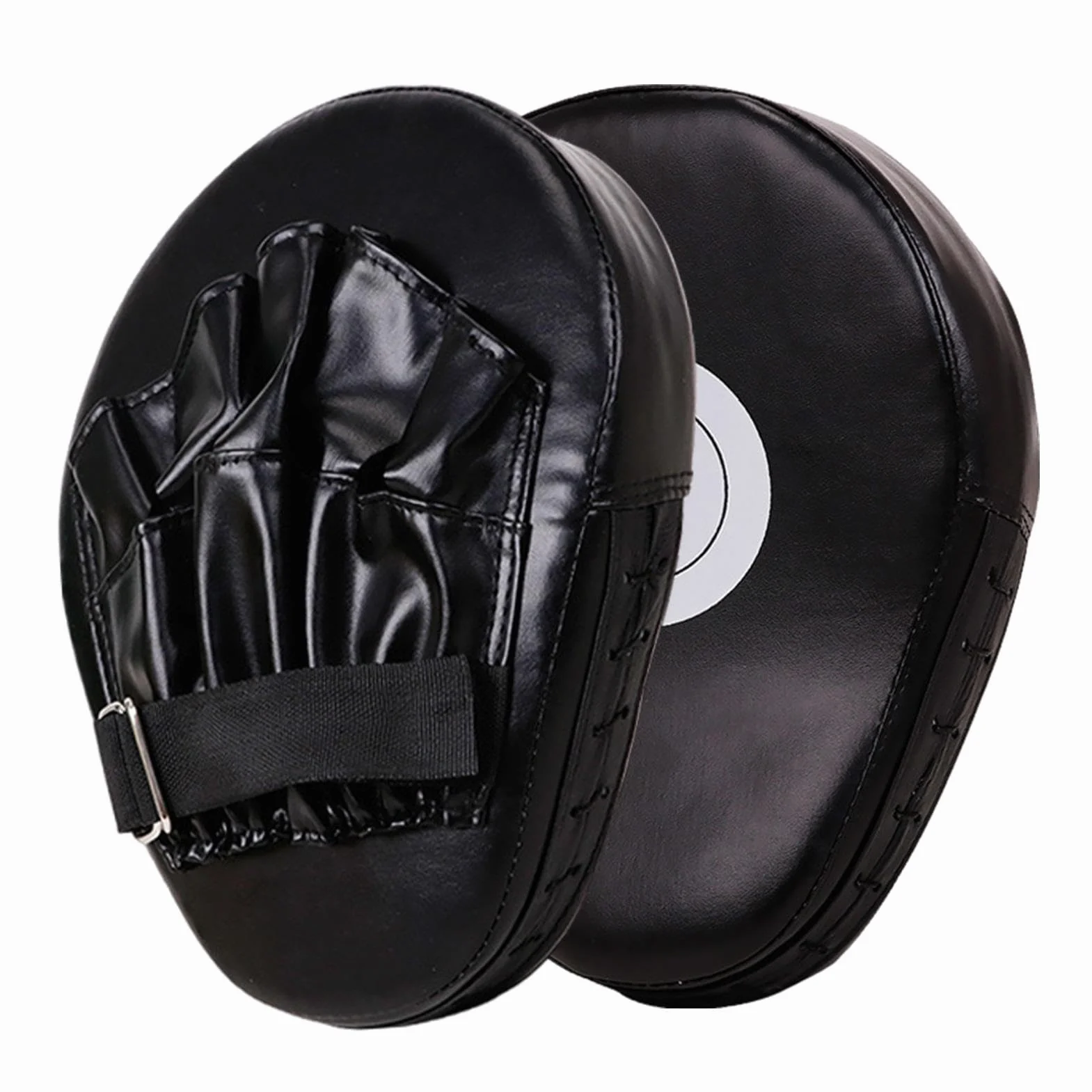 Manoplas de boxeo de cuero PU para adultos, almohadillas de MMA y entrenamiento