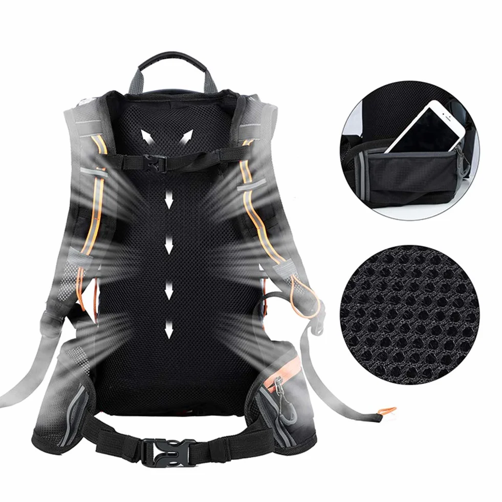 Mochila impermeable 10 L ultraligera para ciclismo escalada montañismo verde