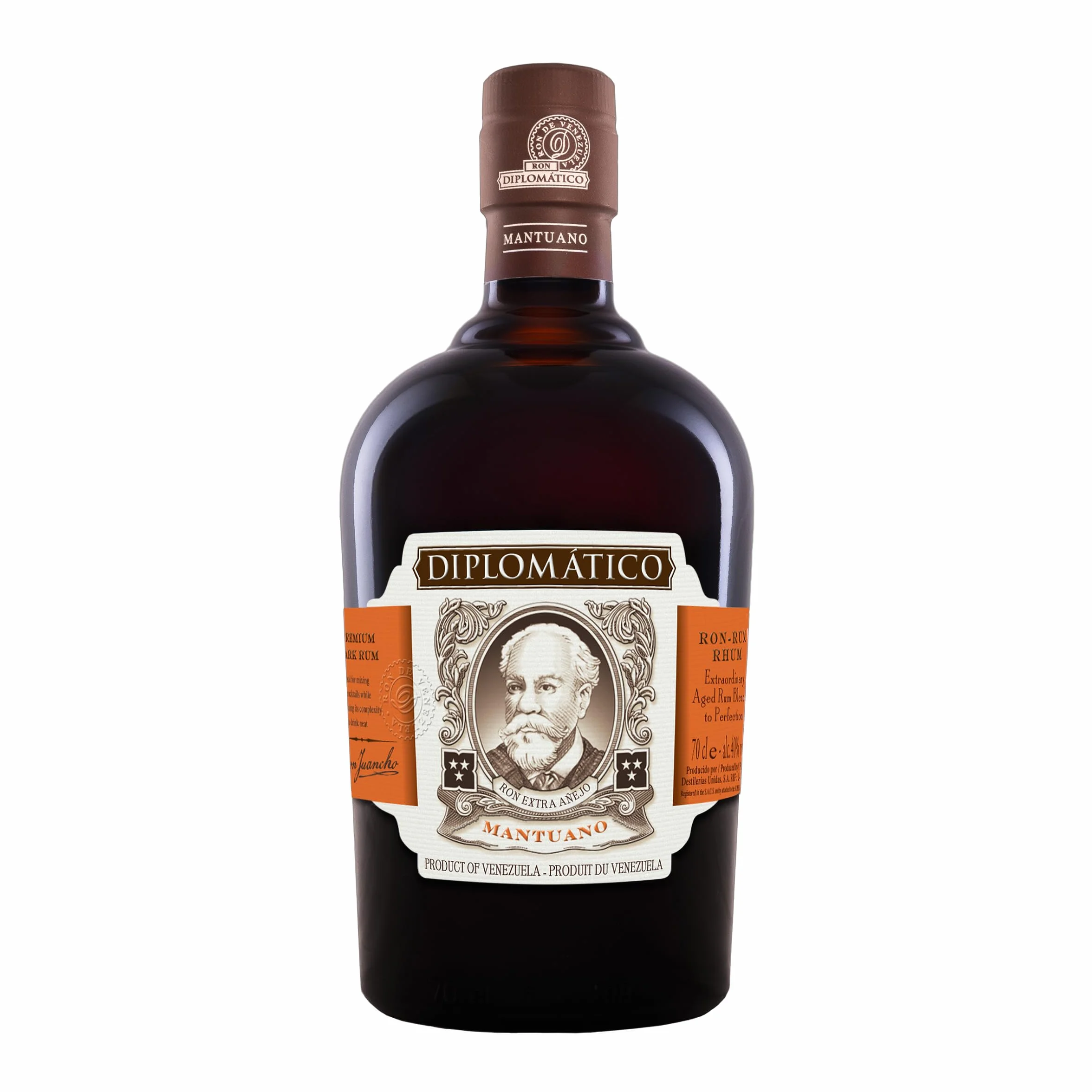 Diplomático Mantuano Ron añejo premium optimo para mezclar, 70cl