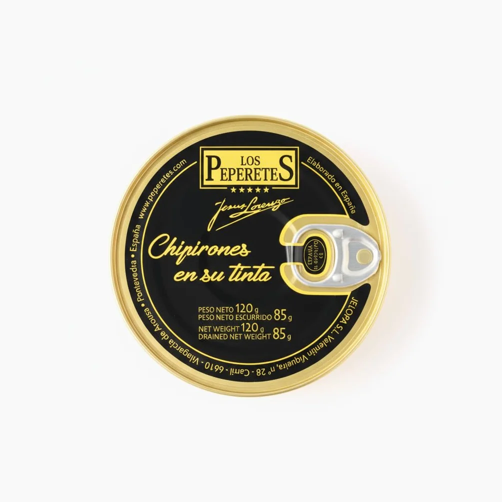 Chipirones en su Tinta 120 g Marisco Gallego Gourmet Conserva Artesanal del Atlántico
