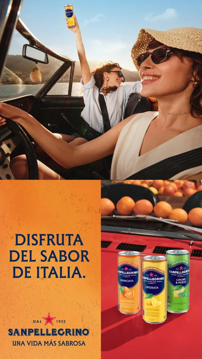 San Pellegrino Refresco Naturali Limón y Menta, Pack 6 Latas de 33cl