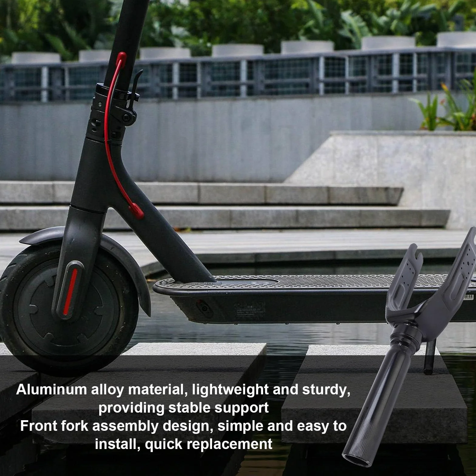 Horquilla delantera de aleación de aluminio para Mi3, scooter ligera, pieza mejorada