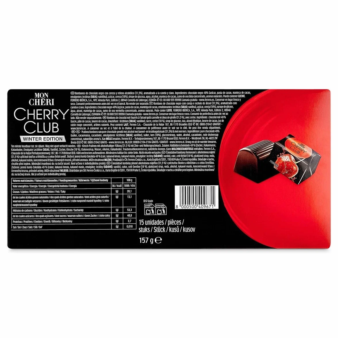 MON CHERI Bombón Vodka Cinamon, T15