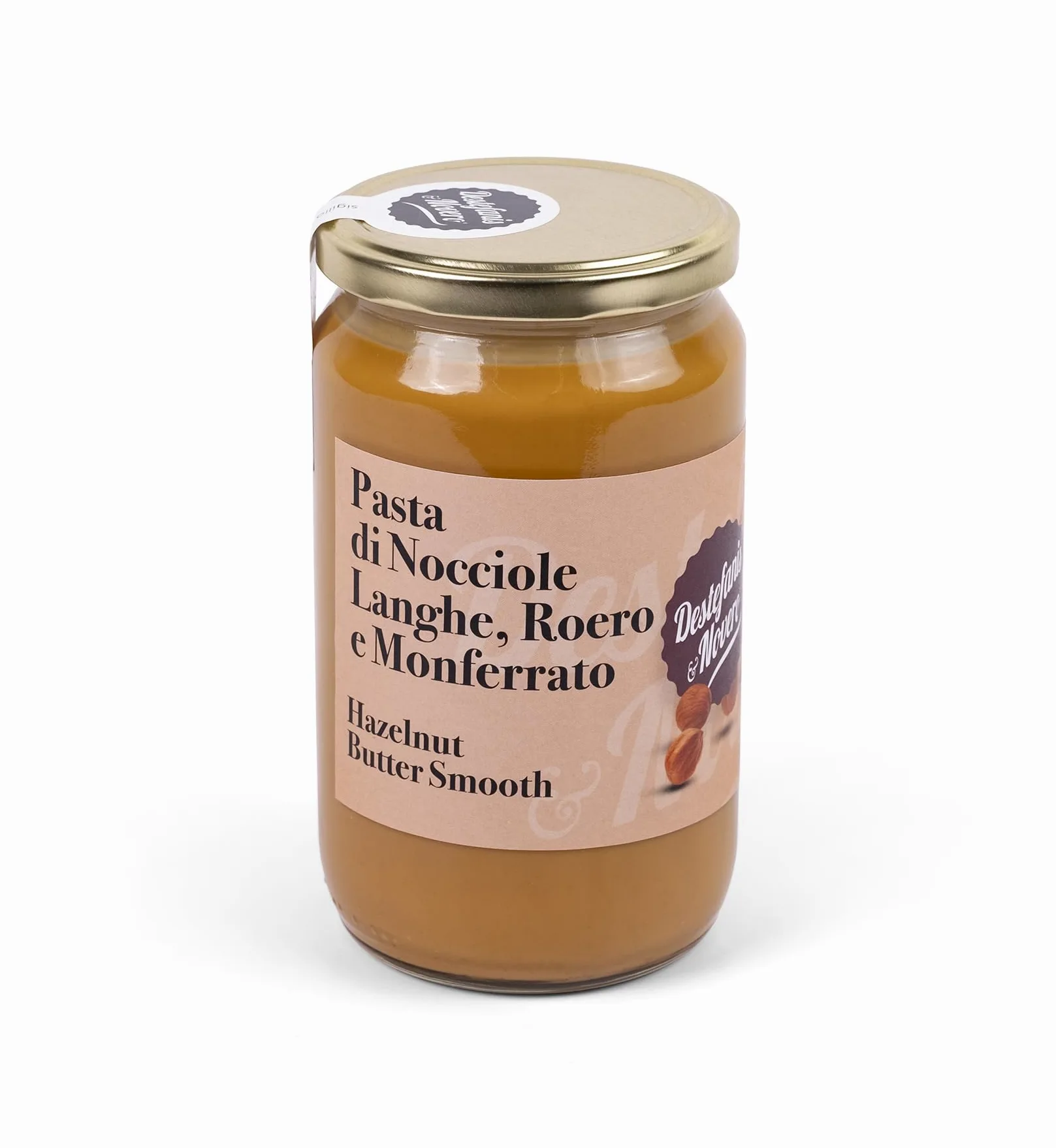 Destefanis & Novero | Pasta de Avellana 100% Pura, Perfecta en Confitería para la Elaboración de Dulces y Helados de Sabor Intenso y Concentrado, No Contiene Azúcares ni Otros Aditivos, 700g