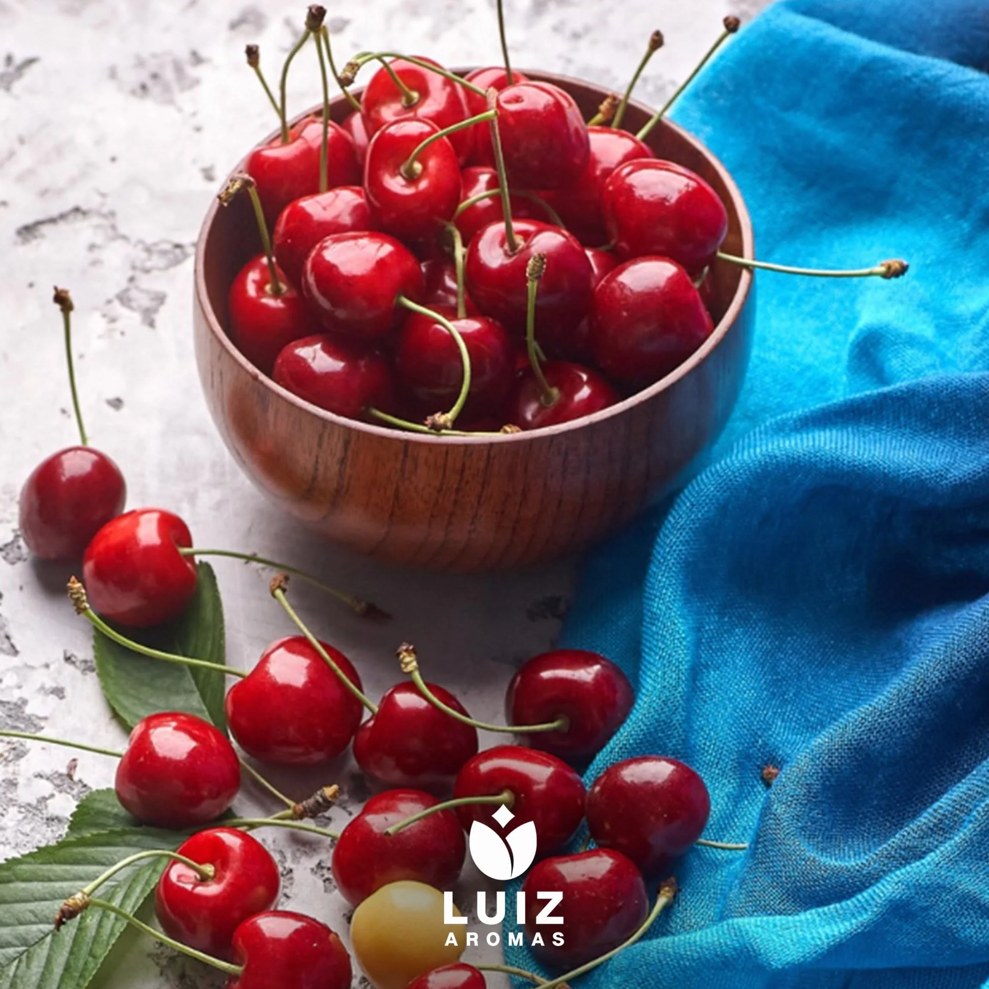 LUIZ AROMAS | Aroma Cereza - Aroma Alimentario en Gotas para dulces de Hornear, Pasteles, Bizcochos y Tartas | Producto Vegano sin Calorías y sin Azucar | Producto 100% Italiano (30g)